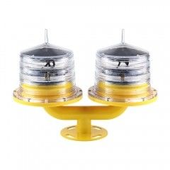 Solar Powered 5km 4W 8V Dual Aviation Light For Towers