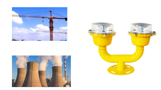 ไฟเตือนเครื่องบิน IP65 แบบทิศทางสว่างสำหรับหัวทาวเวอร์คู่